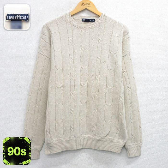 NAUTICA（ノーティカ） L/古着 長袖 ブランド セーター メンズ 90年代 
