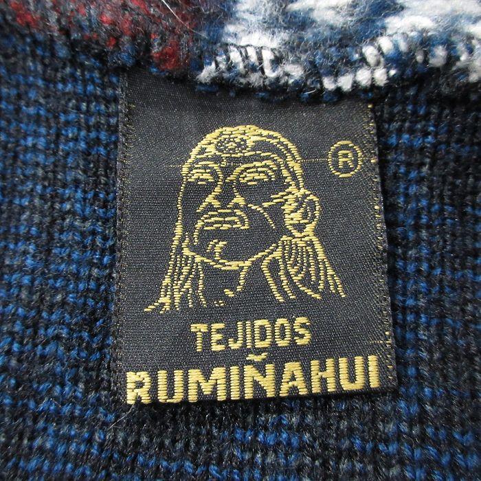 XL/古着 TEJIDOS RUMINAHUI 長袖 ニット カーディガン メンズ 90年代