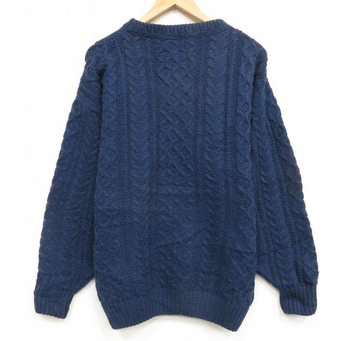 L/古着 ブラーニー 長袖 セーター メンズ 90年代 90s アラン