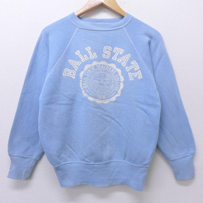 M/古着 長袖 ビンテージ スウェット 60s ボール大学 カレッジ M/古着 長袖 ビンテージ スウェット 60s ボール大学 カレッジ