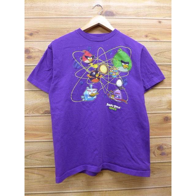 M 古着 Tシャツ アングリーバード 紫 パープル 18mar 中古 メンズ 半袖 Ts 古着屋rushout 通販 Yahoo ショッピング