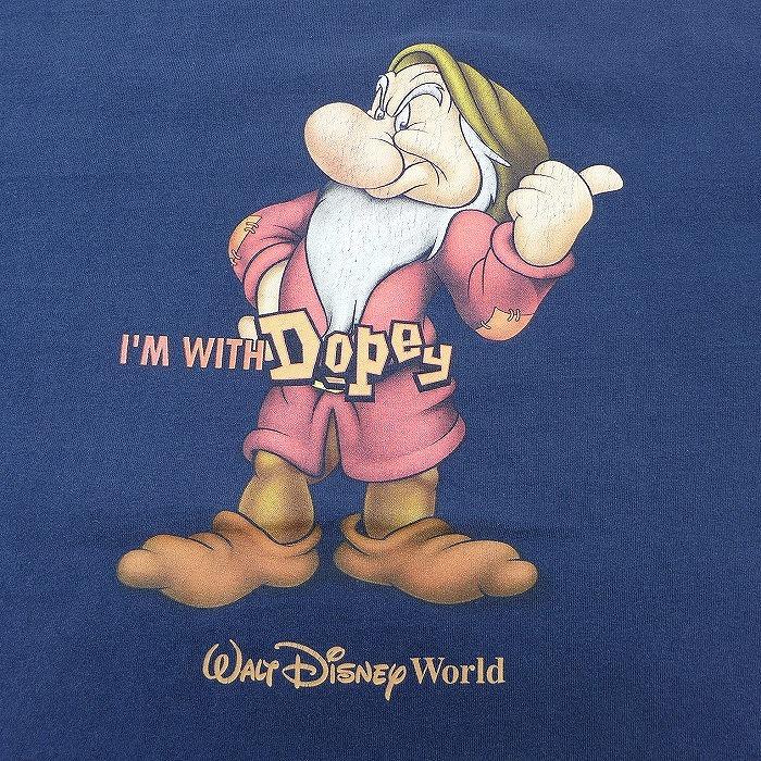 Xl 古着 半袖 ビンテージ Tシャツ 00s ディズニー Disney 白雪姫 ホワイト 七人の小人 7人のこびと ドーピー 大きいサイズ コットン クルーネック 紺 ネイビー 2 Ts 古着屋rushout 通販 Yahoo ショッピング
