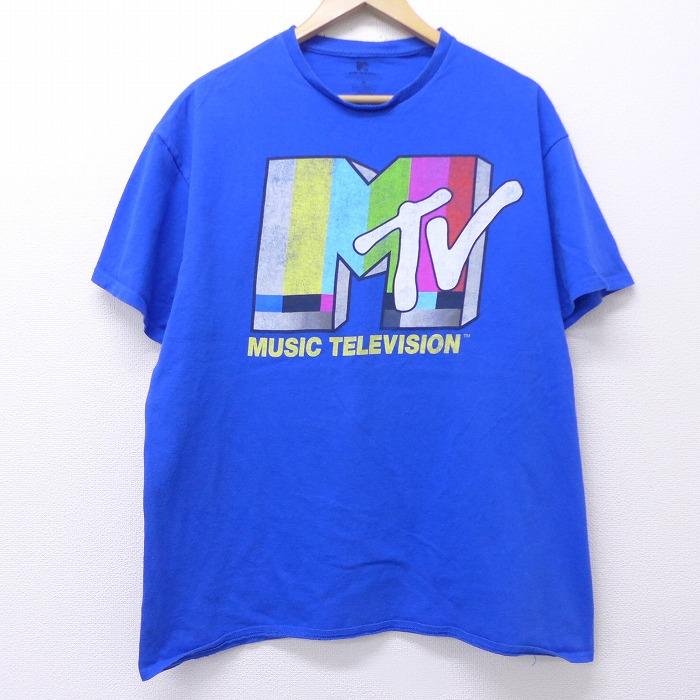 Xl 古着 半袖 Tシャツ ミュージック テレビジョン Mtv コットン クルーネック 青 ブルー 20jun24 中古 メンズ Ts20051965 古着屋rushout 通販 Yahoo ショッピング