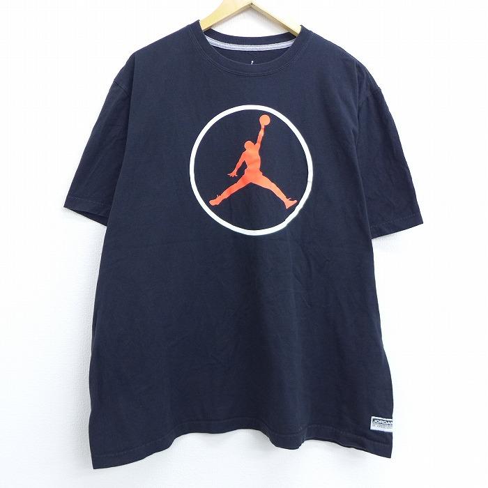 Xl 古着 半袖 Tシャツ マイケルジョーダン エアジョーダン 大きいサイズ コットン クルーネック 黒 ブラック jun30 中古 メンズ Ts 古着屋rushout 通販 Yahoo ショッピング