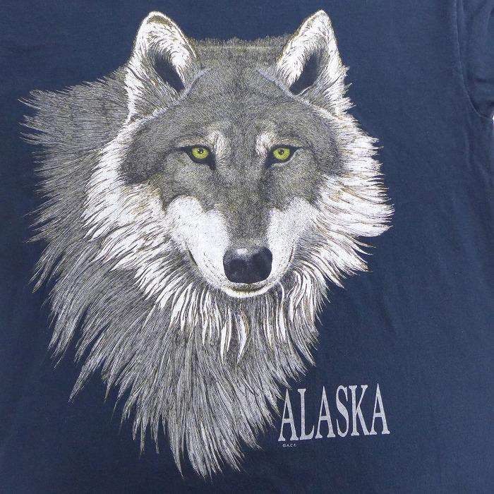 Xl 古着 半袖 Tシャツ 00s オオカミ アラスカ 大きいサイズ コットン クルーネック 黒 ブラック 20jun30 中古 メンズ Ts20053727 古着屋rushout 通販 Yahoo ショッピング