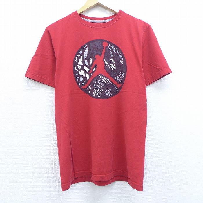 M 古着 半袖 Tシャツ マイケルジョーダン エアジョーダン コットン クルーネック 赤 レッド jul07 中古 メンズ Ts 古着屋rushout 通販 Yahoo ショッピング