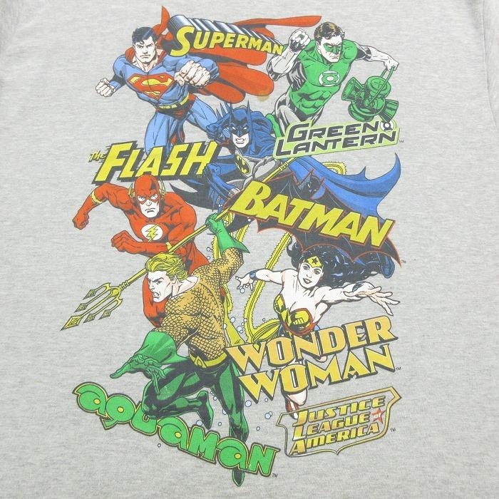 L/古着 半袖 Tシャツ DCコミックス ジャスティスリーグ スーパーマン 