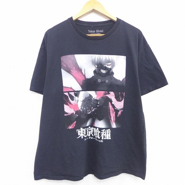 Xl 古着 半袖 Tシャツ アニメ 東京喰種 トーキョーグール 金木研 コットン クルーネック 黒 ブラック 21apr02 中古 メンズ Ts 古着屋rushout 通販 Yahoo ショッピング