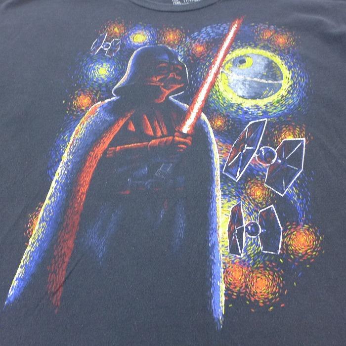 Xl 古着 半袖 Tシャツ スターウォーズ Star Wars ダースベイダー 大きいサイズ コットン クルーネック 黒 ブラック 21may19 中古 メンズ Ts 古着屋rushout 通販 Yahoo ショッピング
