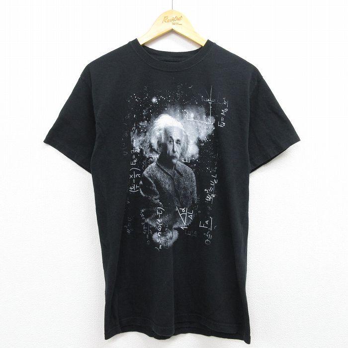 M/古着 半袖 Tシャツ メンズ アインシュタイン コットン クルーネック 