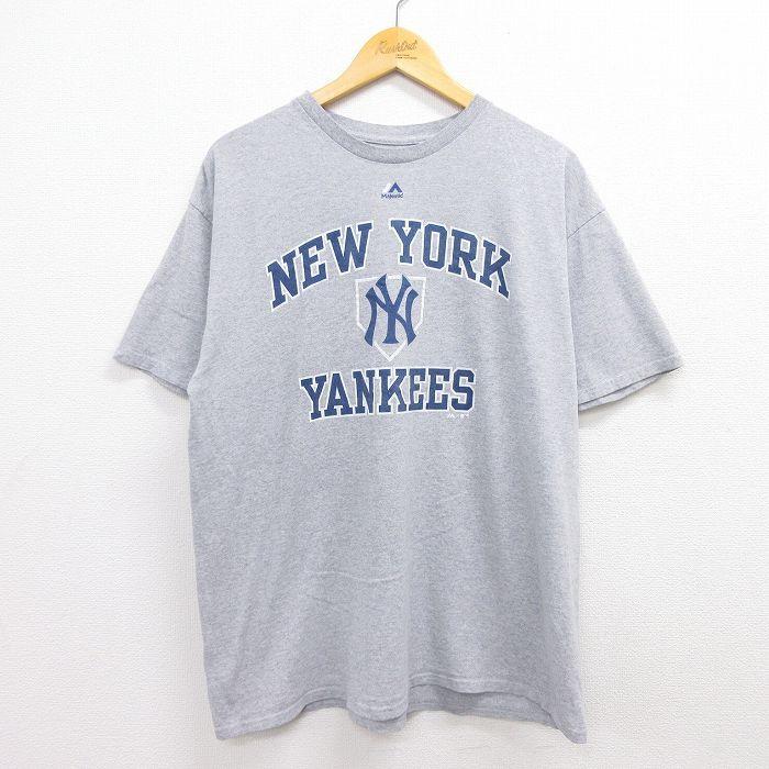 XL/古着 マジェスティック 半袖 Tシャツ メンズ MLB ニューヨーク