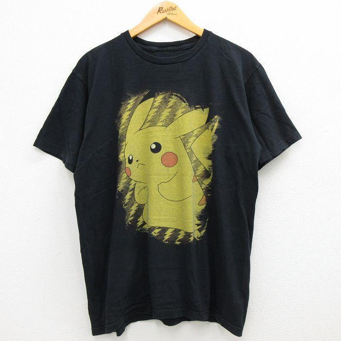 L/古着 半袖 Tシャツ メンズ アニメ ポケモン ポケットモンスター 