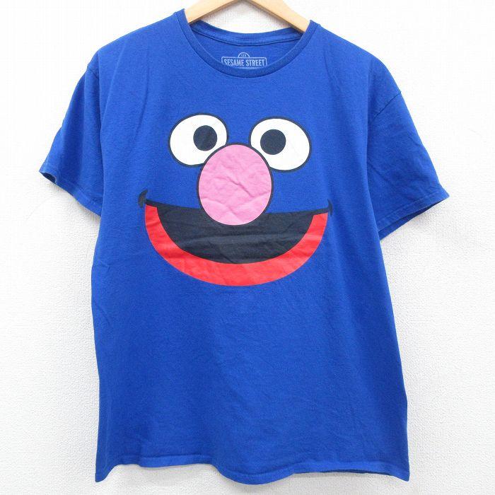 50%OFF】L/古着 半袖 Tシャツ メンズ セサミストリート グローバー 