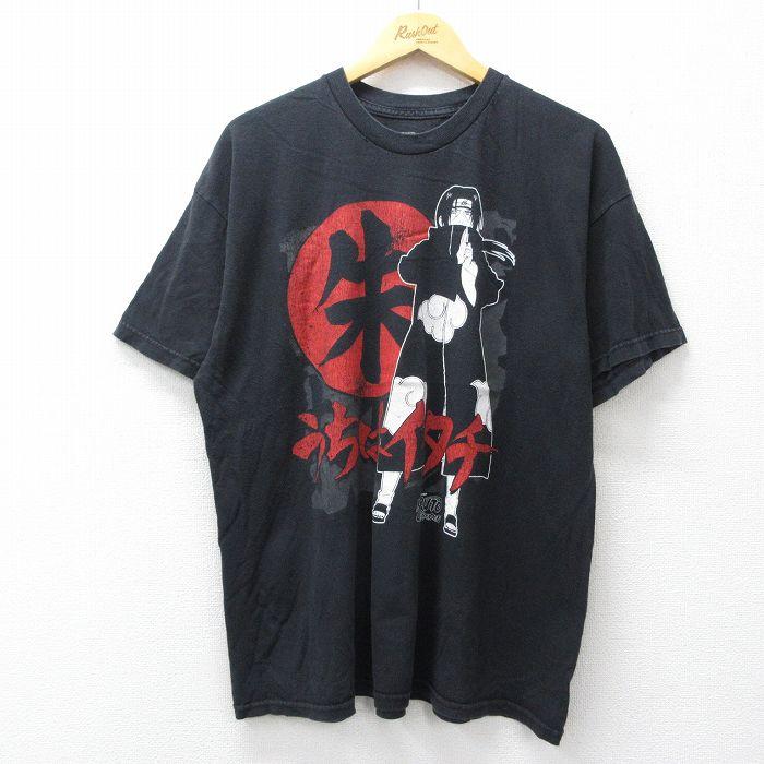 XL/古着 半袖 Tシャツ メンズ アニメ ナルト疾風伝 うちはイタチ 