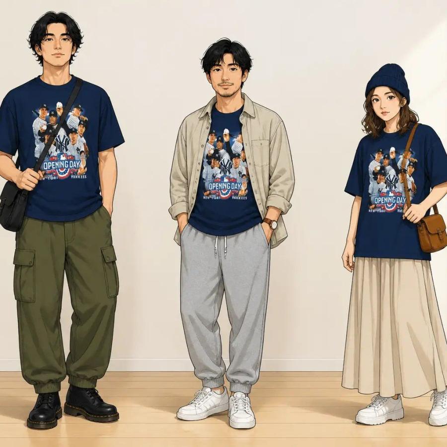 MLB L/古着 半袖 Tシャツ メンズ ニューヨークヤンキース 田中将大