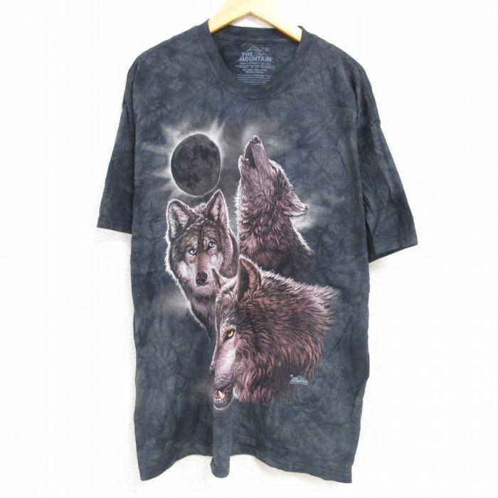 Xl 古着 半袖 Tシャツ メンズ オオカミ コットン クルーネック 濃グレー他 タイダイ 22jun01 中古 Ts 古着屋rushout 通販 Yahoo ショッピング