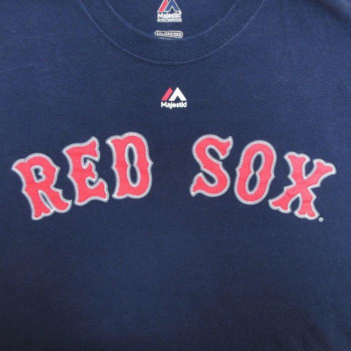XL/古着 マジェスティック 半袖 Tシャツ メンズ MLB ボストンレッド 