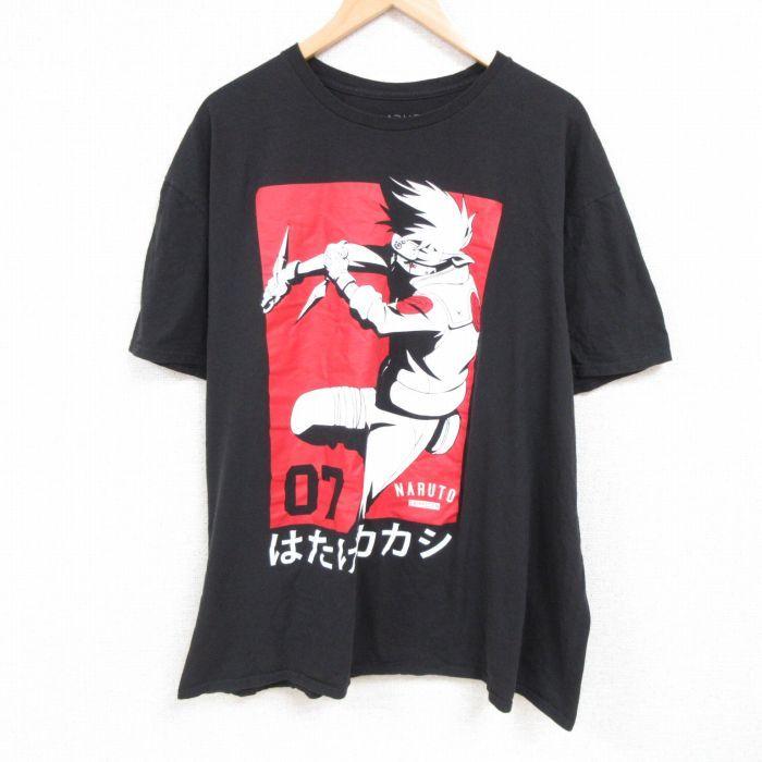 XL/古着 半袖 Tシャツ メンズ アニメ NARUTO 疾風伝 はたけカカシ