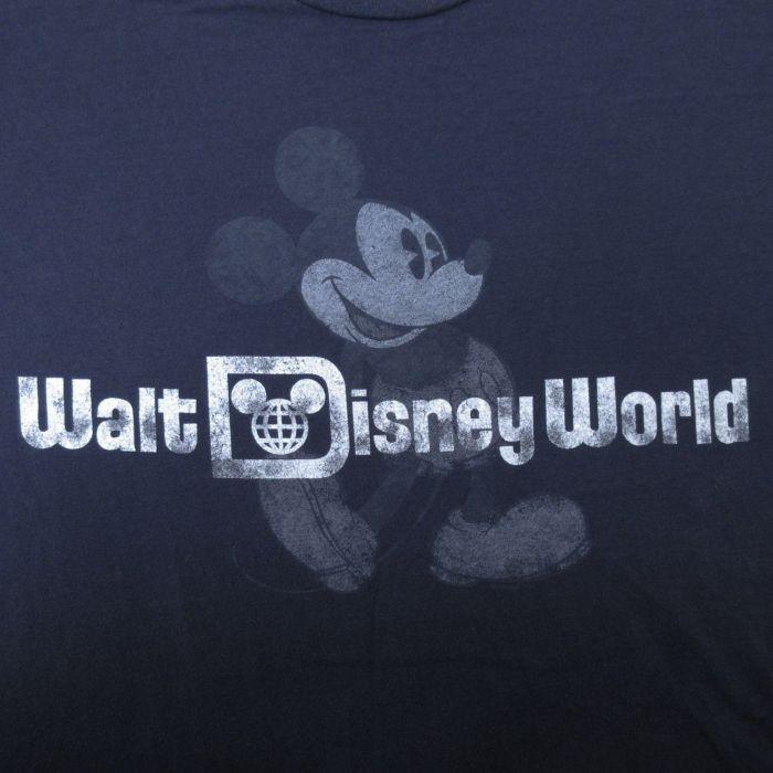 XL/古着 ヘインズ Hanes 半袖 Tシャツ メンズ ディズニー DISNEY ミッキー MICKEY MOUSE 大きいサイズ コットン クルーネック 紺 ネイ｜furugiyarushout｜02