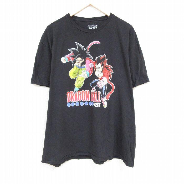 XL/古着 半袖 Tシャツ メンズ アニメ ドラゴンボールGT 孫悟空 