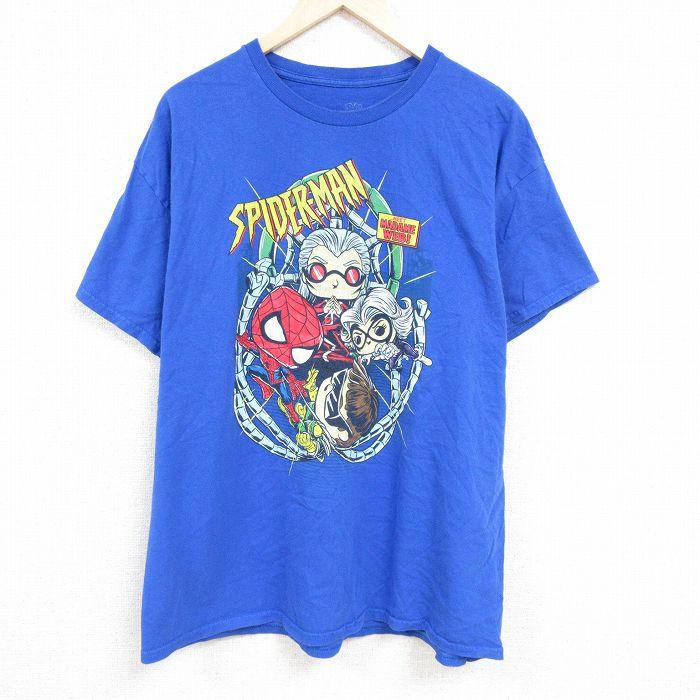 POP XL/古着 半袖 Tシャツ メンズ マーベル スパイダーマン ドクター