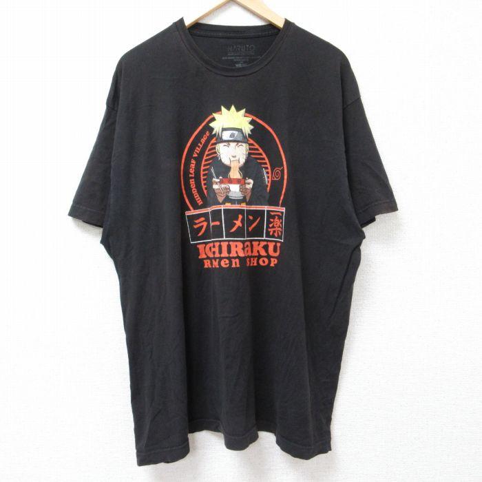 XL/古着 半袖 Tシャツ メンズ アニメ NARUTO ナルト疾風伝 大きい 