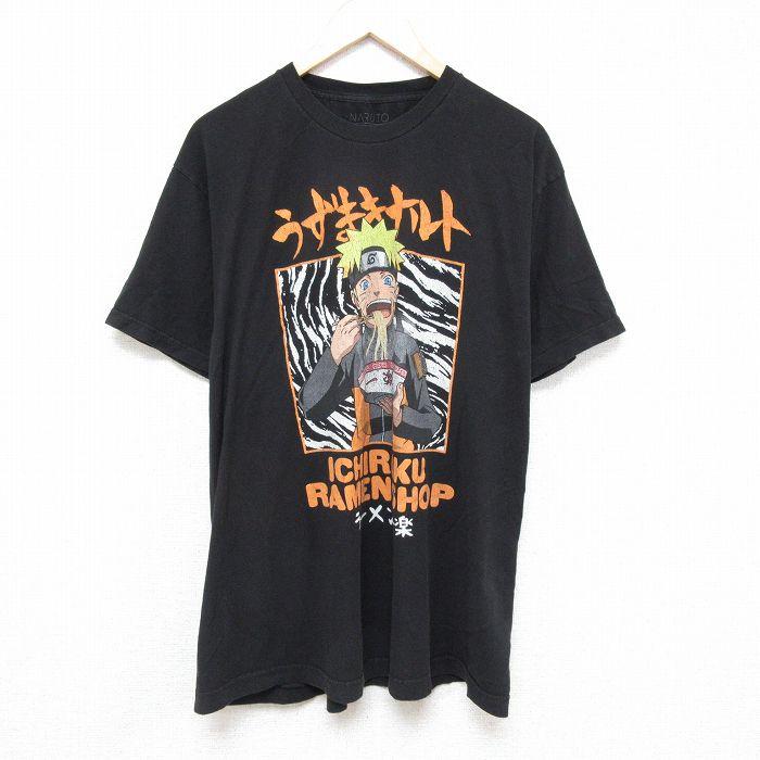 NARUTO XL/古着 半袖 Tシャツ メンズ アニメ ナルト疾風伝 大きい 