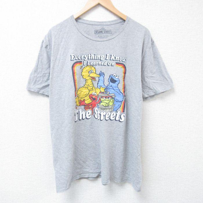 XL/古着 半袖 Tシャツ メンズ セサミストリート クッキーモンスター 