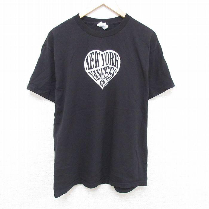 XL/古着 半袖 Tシャツ メンズ MLB ニューヨークヤンキース 大きい 