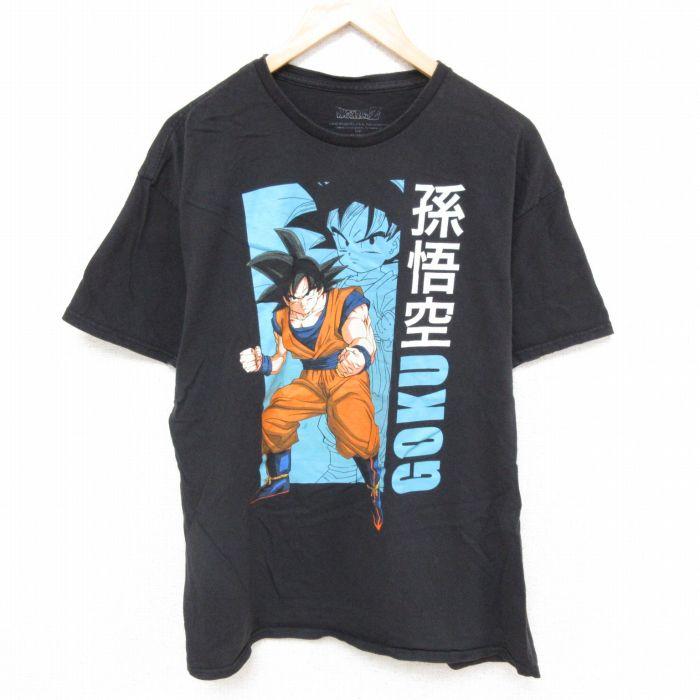 XL/古着 半袖 Tシャツ メンズ アニメ ドラゴンボールZ 孫悟空 コットン