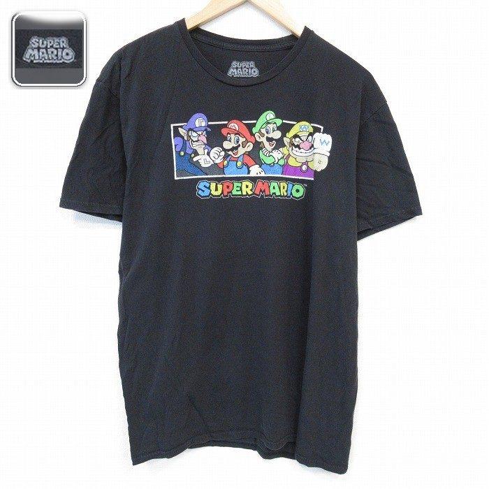 XL/古着 半袖 Tシャツ メンズ ゲーム ニンテンドー スーパーマリオ