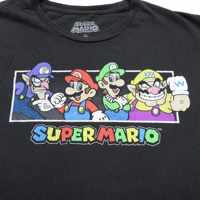XL/古着 半袖 Tシャツ メンズ ゲーム ニンテンドー スーパーマリオ