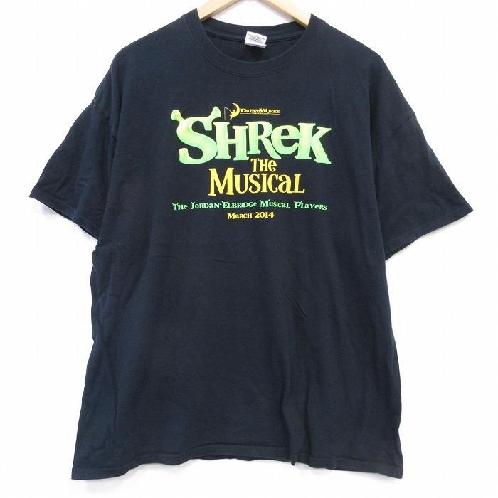 50%OFF】XL/古着 半袖 Tシャツ メンズ シュレック ミュージカル 大きい