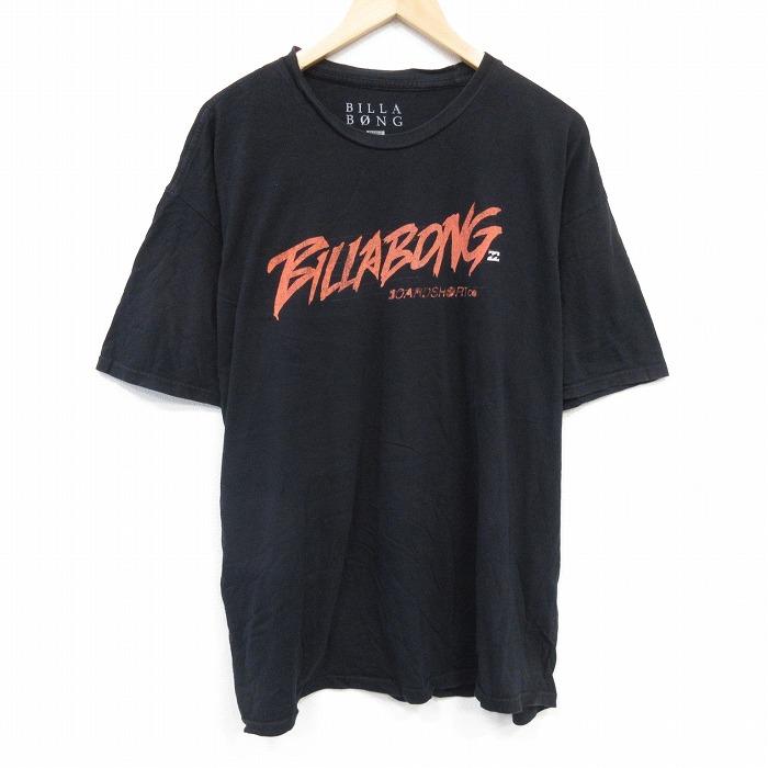 BILLABONG（ビラボン） XL/古着 半袖 Tシャツ メンズ ビッグロゴ 