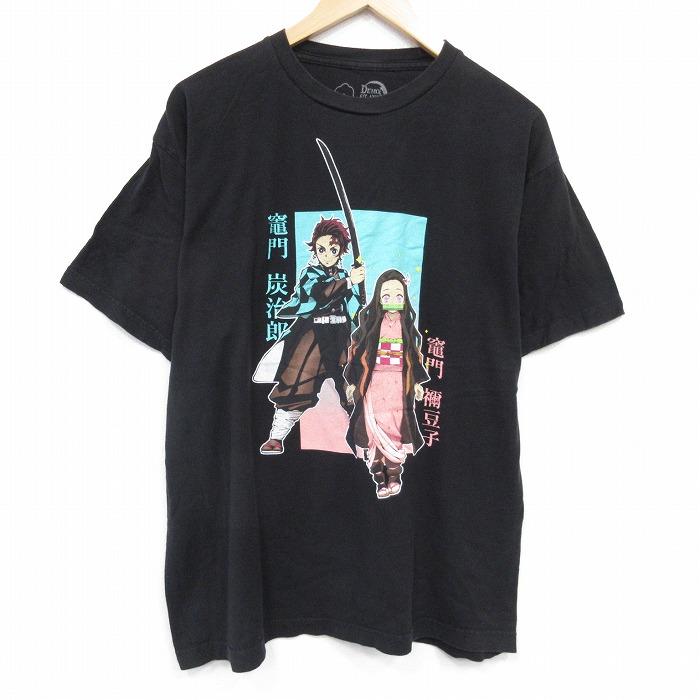 50%OFF】XL/古着 半袖 Tシャツ メンズ アニメ 鬼滅の刃 竈門炭治郎