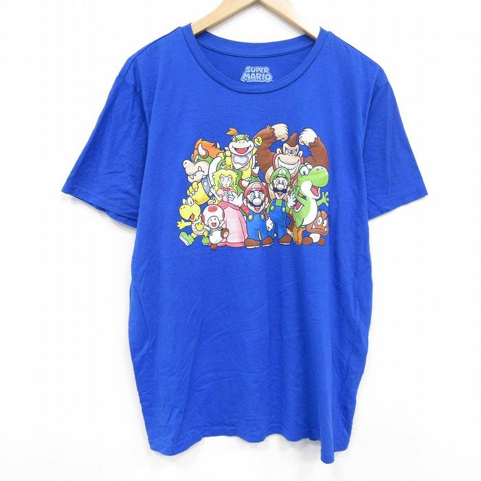 XL/古着 半袖 Tシャツ メンズ ゲーム ニンテンドー スーパーマリオ 4
