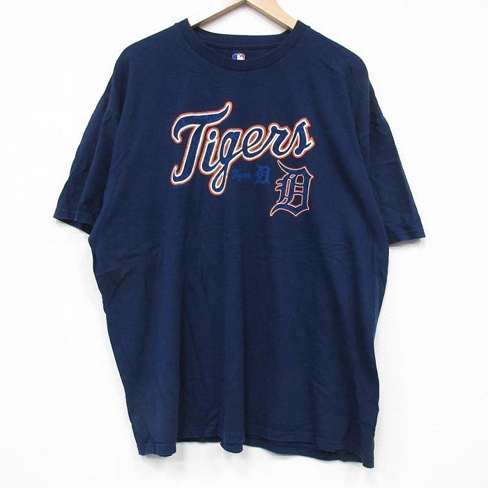 MLB XL/古着 半袖 Tシャツ メンズ MLBデトロイトタイガース 大きい