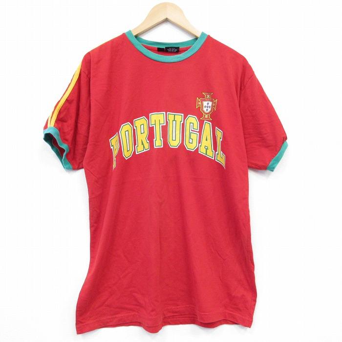 XL/古着 半袖 Tシャツ メンズ サッカー ポルトガル代表 コットン