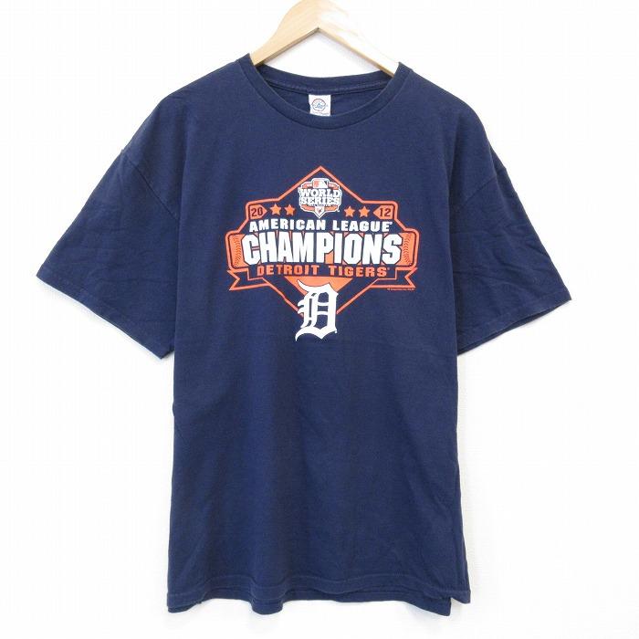 50%OFF】XL/古着 半袖 Tシャツ メンズ MLB デトロイトタイガース 