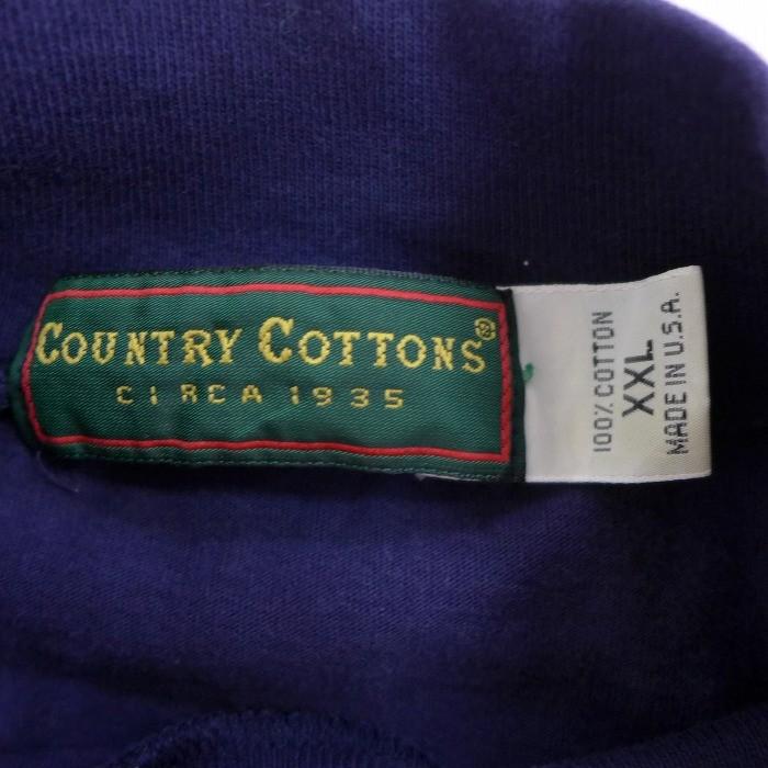 Xl 古着 長袖 ビンテージ Tシャツ 90s Tec 大きいサイズ コットン ハイネック モックネック 紺 ネイビー jun09 中古 メンズ Tsb 古着屋rushout 通販 Yahoo ショッピング