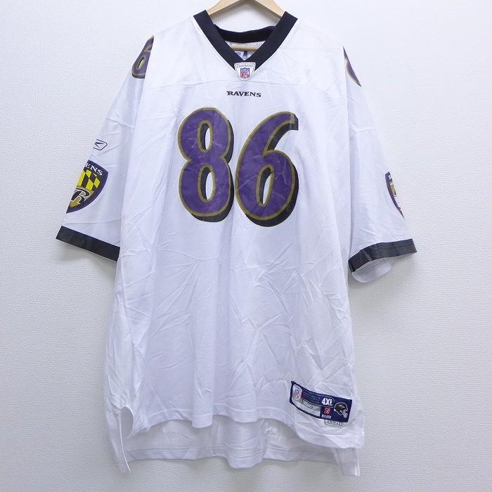 Xl 古着 半袖 フットボール Tシャツ リーボック Reebok Nfl ボルティモアレイブンズ ドットヒープ 大きいサイズ Vネック ユニフォーム 白 ホワイト アメフト ス Tsb 古着屋rushout 通販 Yahoo ショッピング