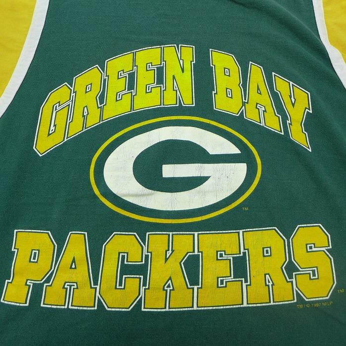 XL/古着 7分袖 ビンテージ フットボール Tシャツ 90s NFL グリーンベイ  