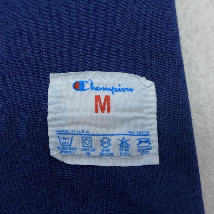 M/古着 7分袖 ビンテージ フットボール Tシャツ 80s チャンピオン  