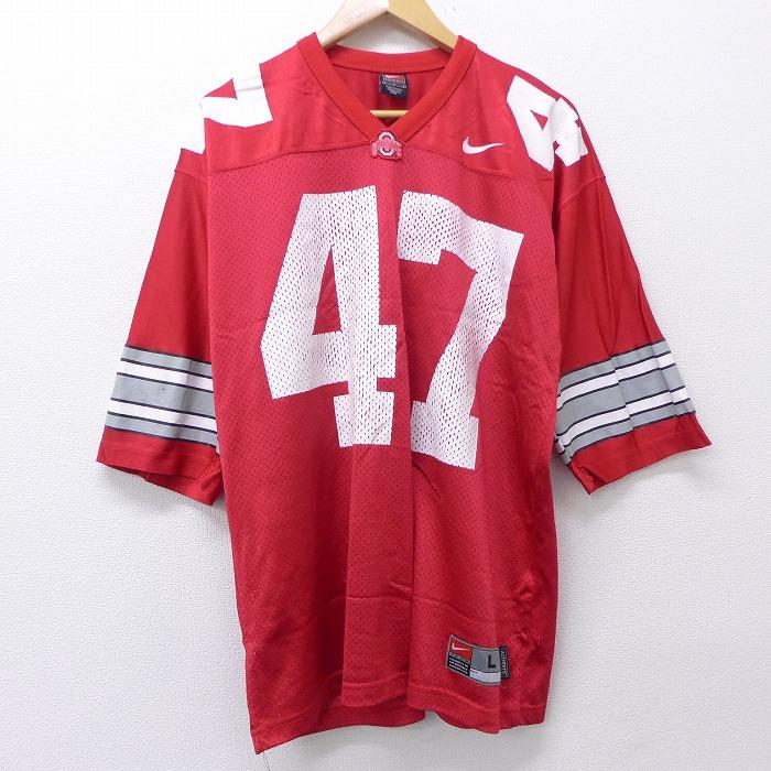 NIKE XL/古着 半袖 ビンテージ フットボール Tシャツ 00s ナイキ 