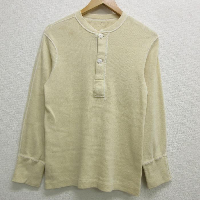 S/古着 長袖 ビンテージ ミリタリー サーマル Tシャツ 50s 無地 