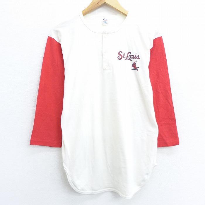 Champion M/古着 7分袖 ビンテージ Tシャツ 80s チャンピオン Champion M/古着 7分袖 ビンテージ Tシャツ 80s チャンピオン