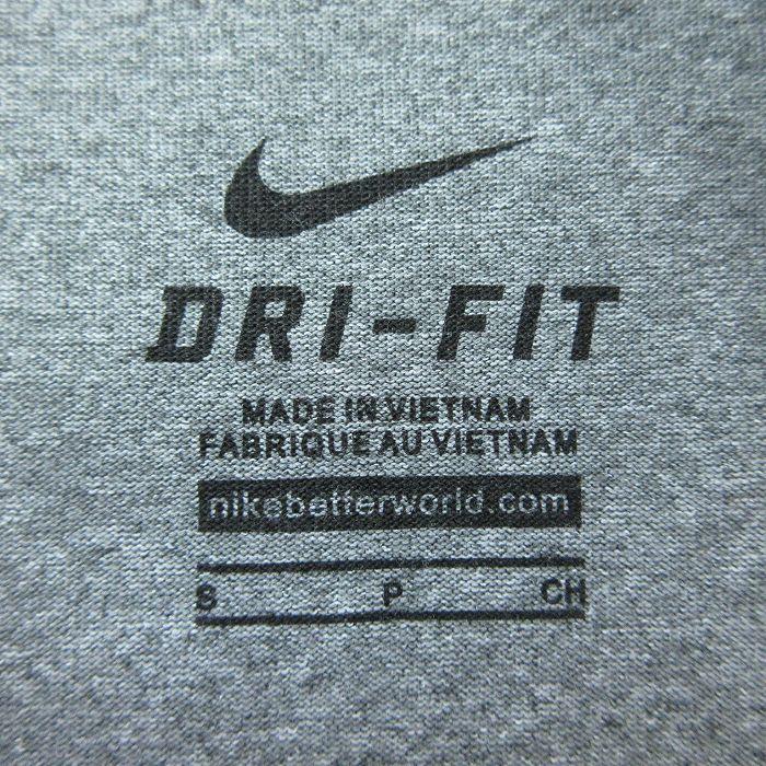 M 古着 ナイキ Nike 長袖 Tシャツ メンズ ワンポイントロゴ ロッキーヒル バスケットボール ドライフィット クルーネック グレー 霜降り 21 Tsb 古着屋rushout 通販 Yahoo ショッピング