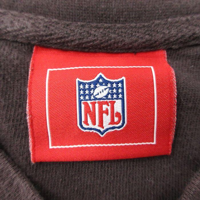 XL/古着 長袖 ビンテージ Tシャツ メンズ 00s NFL クリーブランドブラウンズ 大きいサイズ コットン Vネック 茶他 ブラウン アメフト｜furugiyarushout｜06