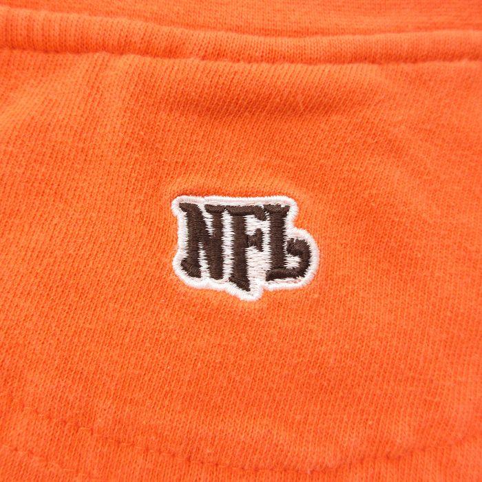 XL/古着 長袖 ビンテージ Tシャツ メンズ 00s NFL クリーブランドブラウンズ 刺繍 大きいサイズ ラグラン クルーネック オレンジ他 ア｜furugiyarushout｜05