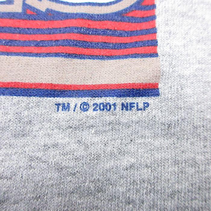 XL/古着 リー Lee 長袖 Tシャツ メンズ 00s NFL ニューヨークジャイアンツ 大きいサイズ コットン グレー 霜降り アメフト スーパーボウル｜furugiyarushout｜05